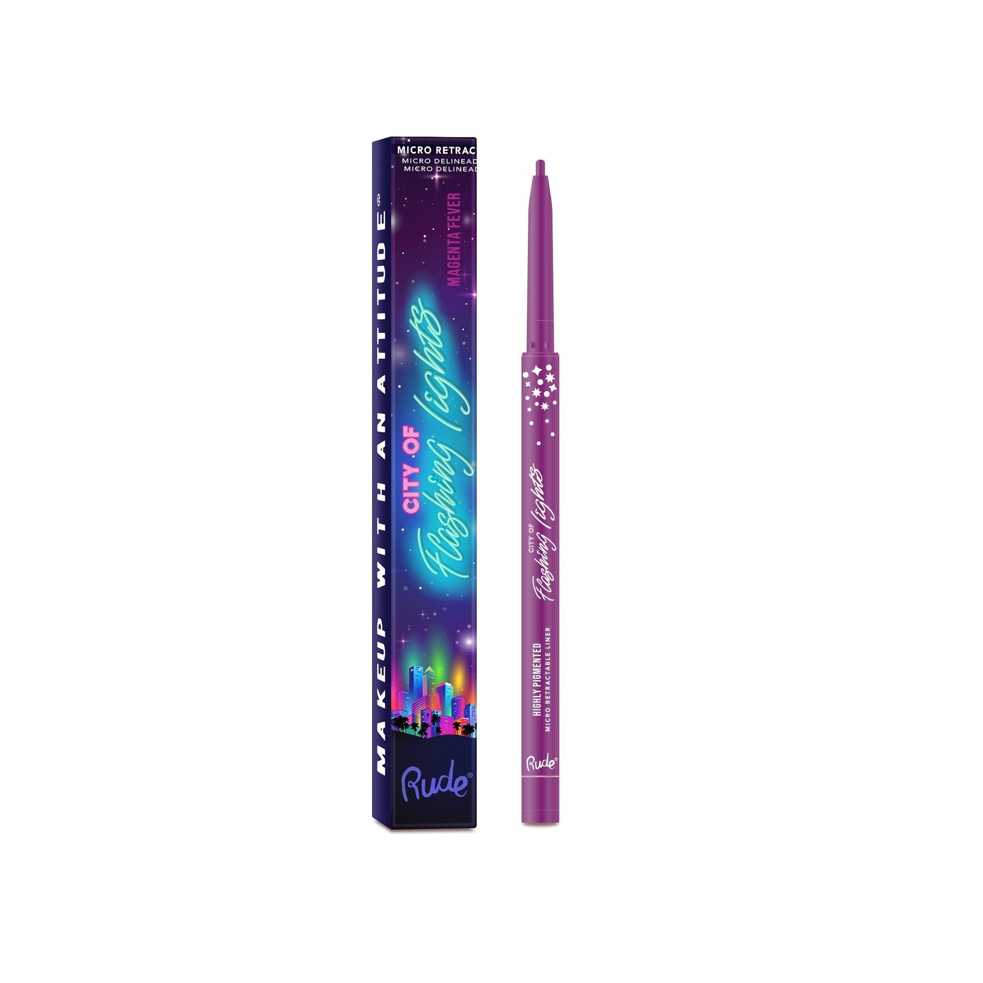 RUDE City of Flashing Lights Micro Eyeliner Rétractable