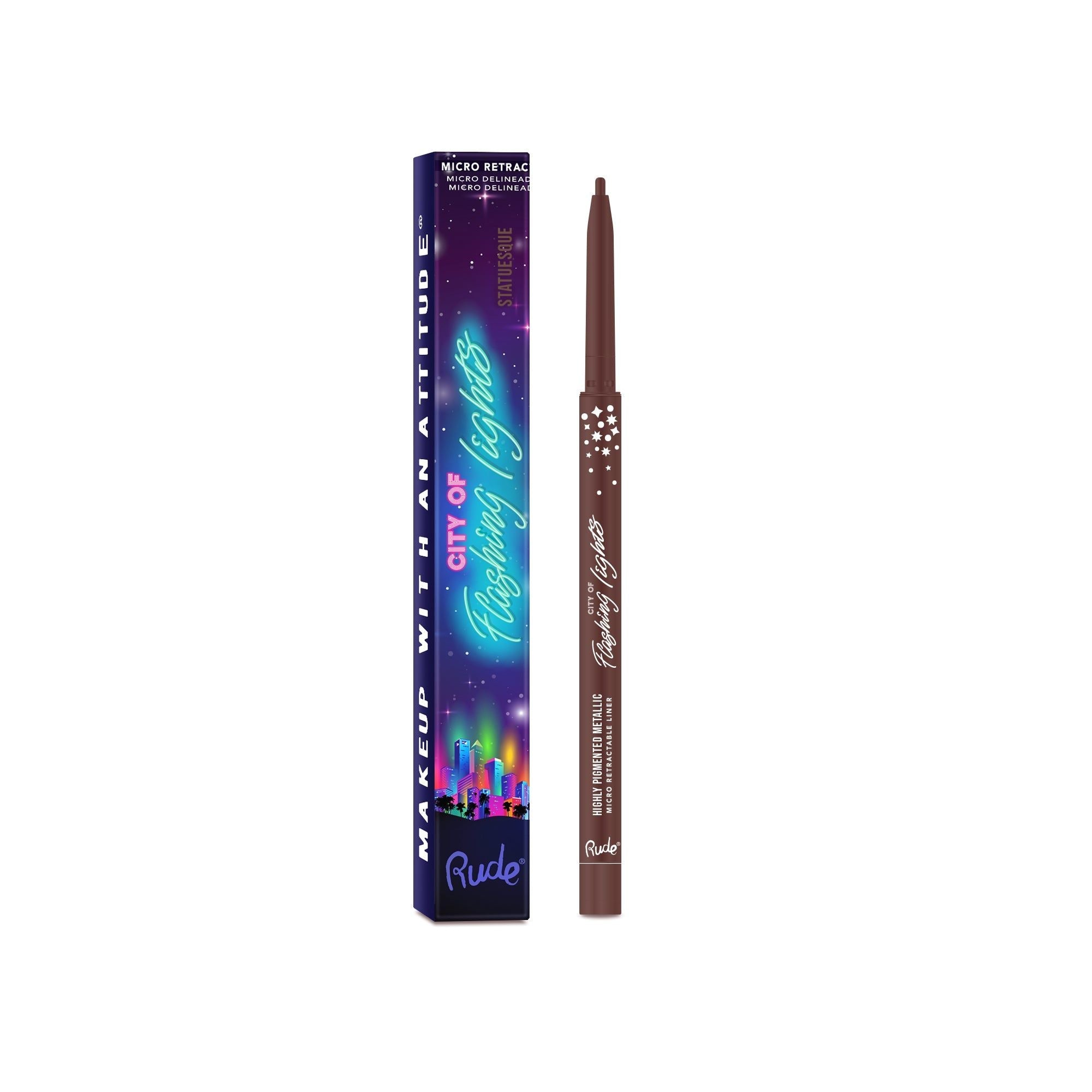 RUDE City of Flashing Lights Micro Eyeliner Rétractable
