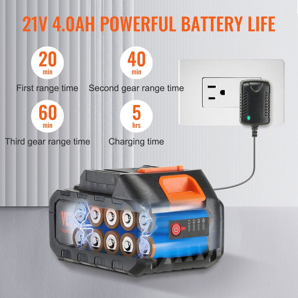 Akku-Hochdruckreiniger, 652 PSI 1.1 GPM tragbarer Power Cleaner, Handheld Hochdruck-Autoreinigungspistole mit 4.0Ah Akku, Ladegerät, 6-in-1 Düse, für Haus-/Bodenreinigung & Bewässerung