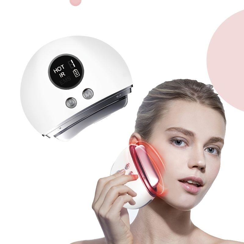 1 Stk. Elektrisches Gua Sha Gesichtsgerät; Gesichtsschabemassagegerät mit 9 Modi; Hautpflegegerät zur Anti-Aging-Behandlung; Verbesserung der Gesichtskontur