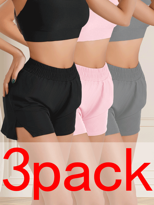 3er-Pack Kühlende, schnell trocknende Workout-Shorts – atmungsaktiv, locker geschnitten, perfekt für den Sommer