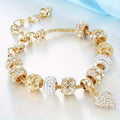 DIY bead bracelet, multi-element stainless steel copper alloy rhinestone fashion accessory