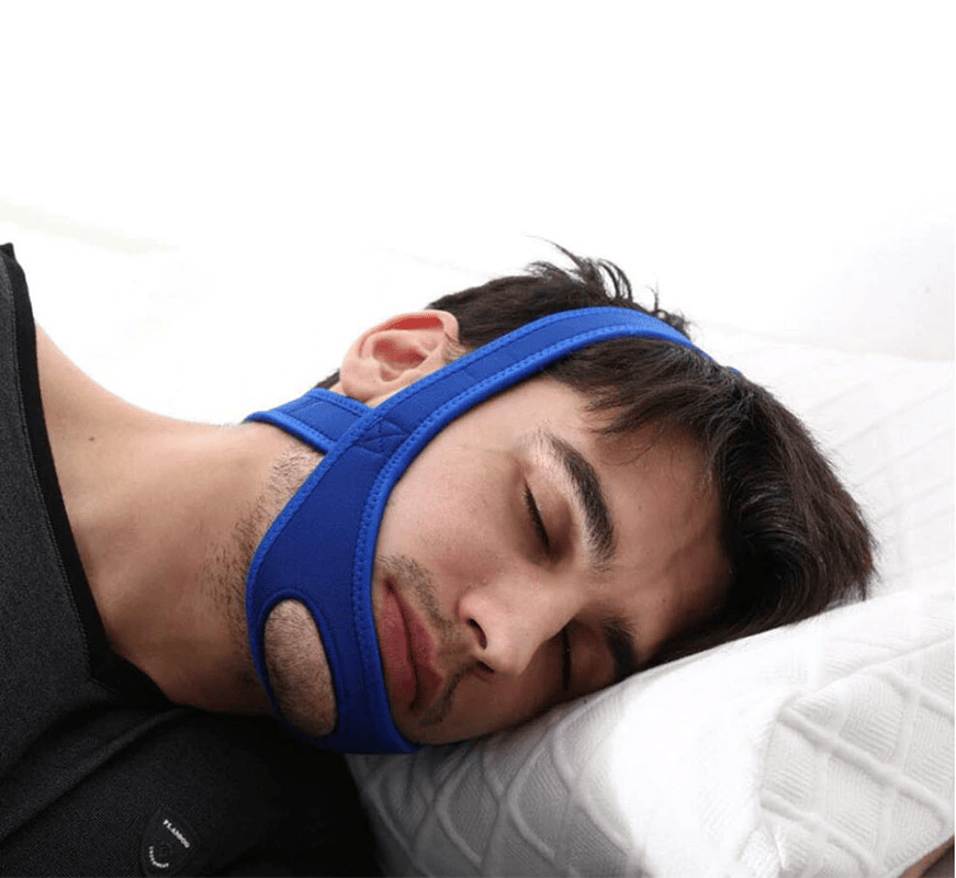 Snore Stop Anti-Schnarch Kinnriemen Schlafapnoe-Gurt Schnarchfreie Schlaf-Kiefer-Lösung