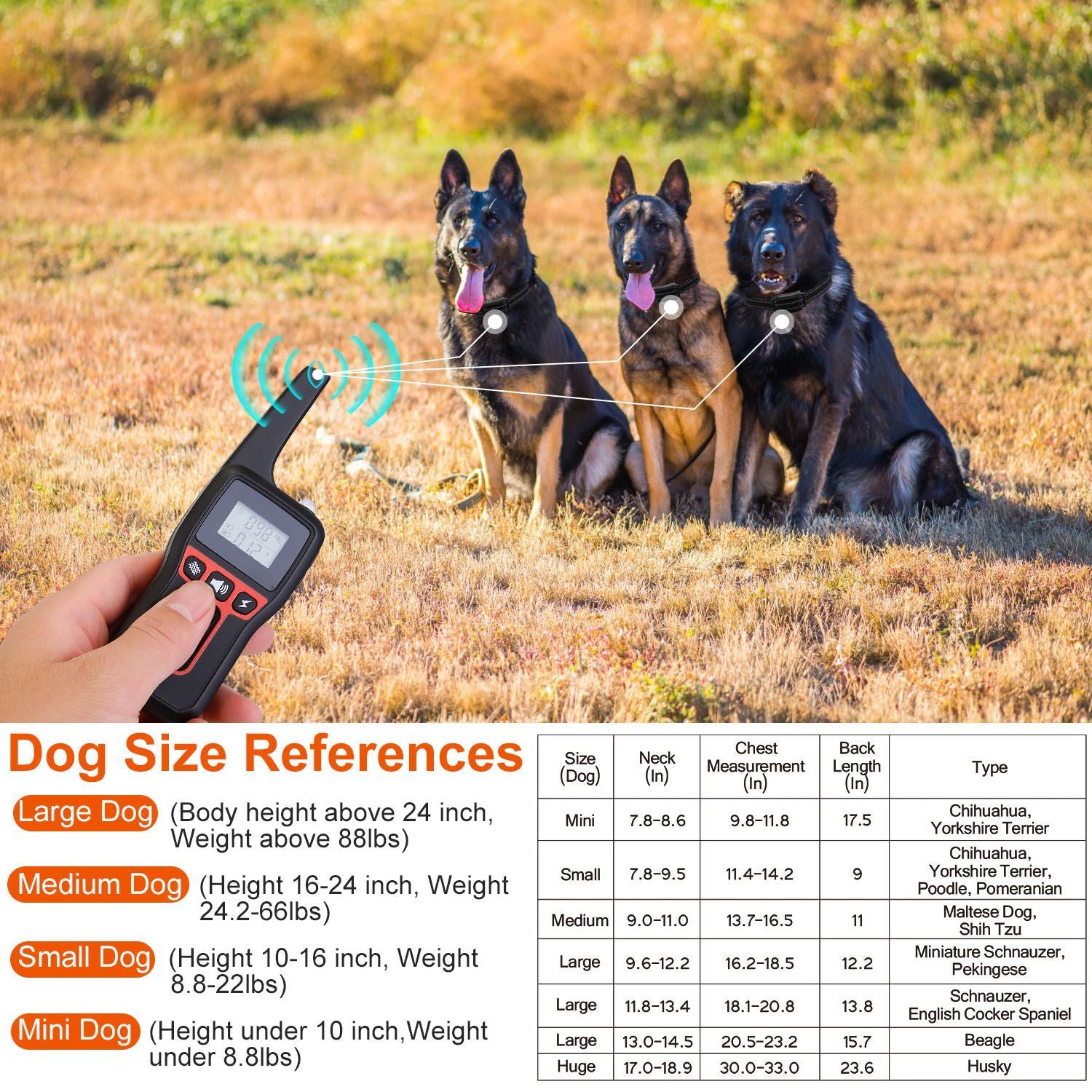 Ferntrainer für Hunde – 3280FT wasserdicht mit Vibrations-, Piepton- und Schockfunktionen