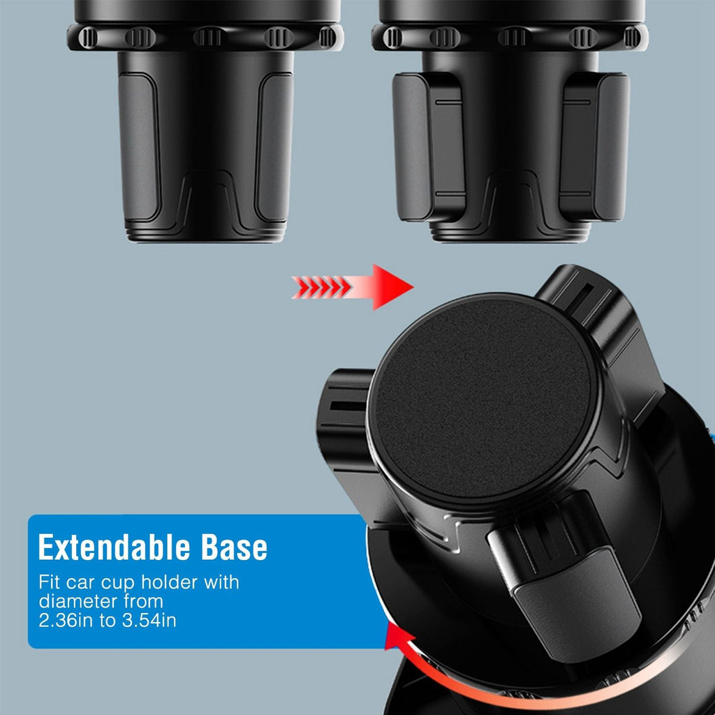 Auto-Becherhalterablage 360° drehbarer Flaschenhalter-Adapter für Autos
