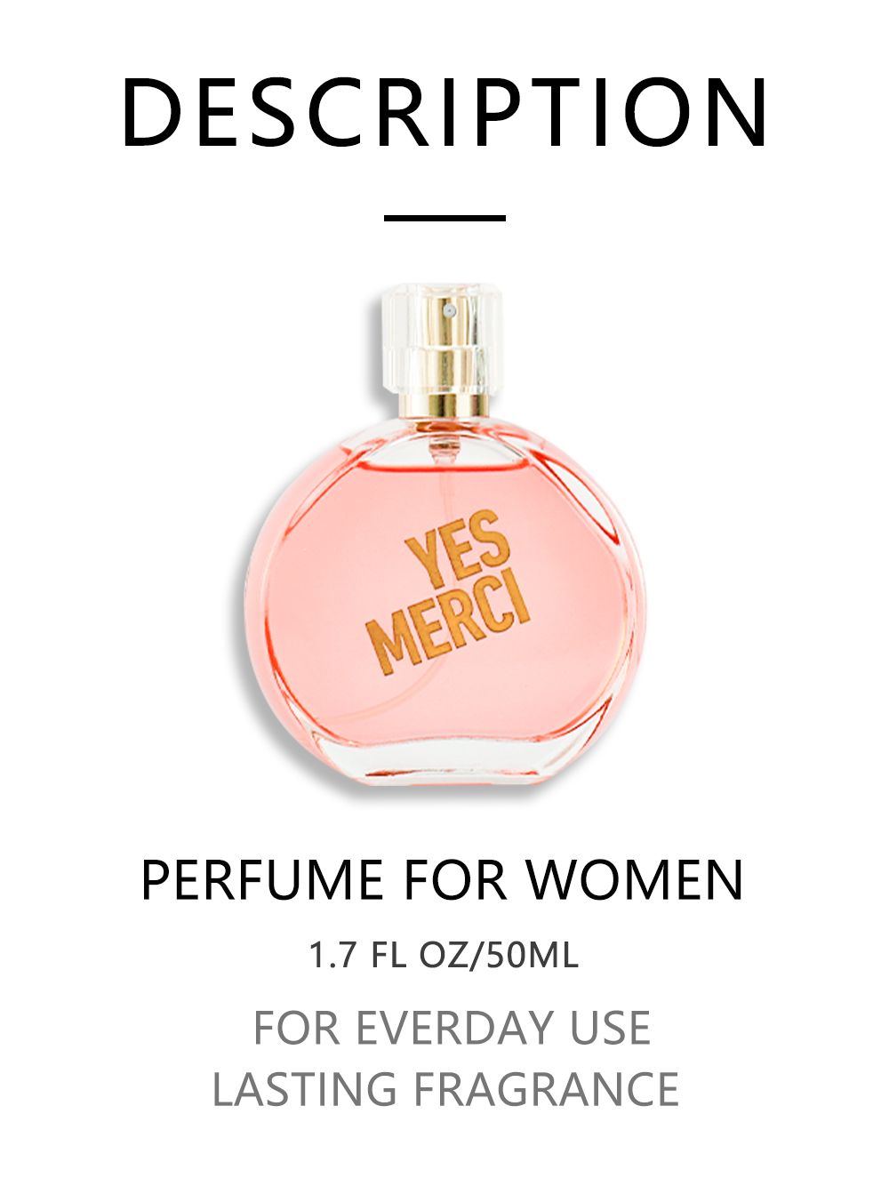 2-teiliges Set, Damen-Eau de Parfum Geschenkbox, langanhaltender Duft, Noten von Wassermelone, Birne, Tee, Acai-Beere, für Weihnachtsgeschenke, Dating, Alltag, 50 ml Parfüm, 10 ml Parfüm