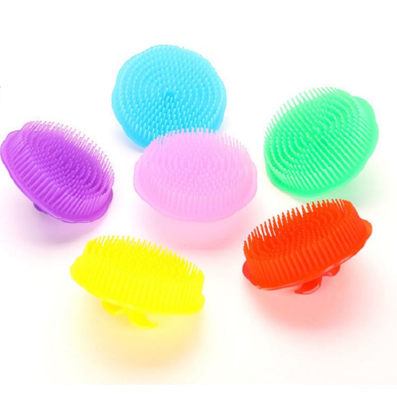 2 brosses de massage en silicone pour la tête, peignes de shampoing, massage du cuir chevelu, peigne pour le lavage des cheveux, brosse de douche corporelle, outils de beauté amincissants pour le bain et le spa