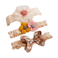 3 Stück Baby-Haarbänder, Schleife, süße Prinzessin-Kopfbedeckung, Mädchen, Spitze, Blumen-Haar-Accessoires