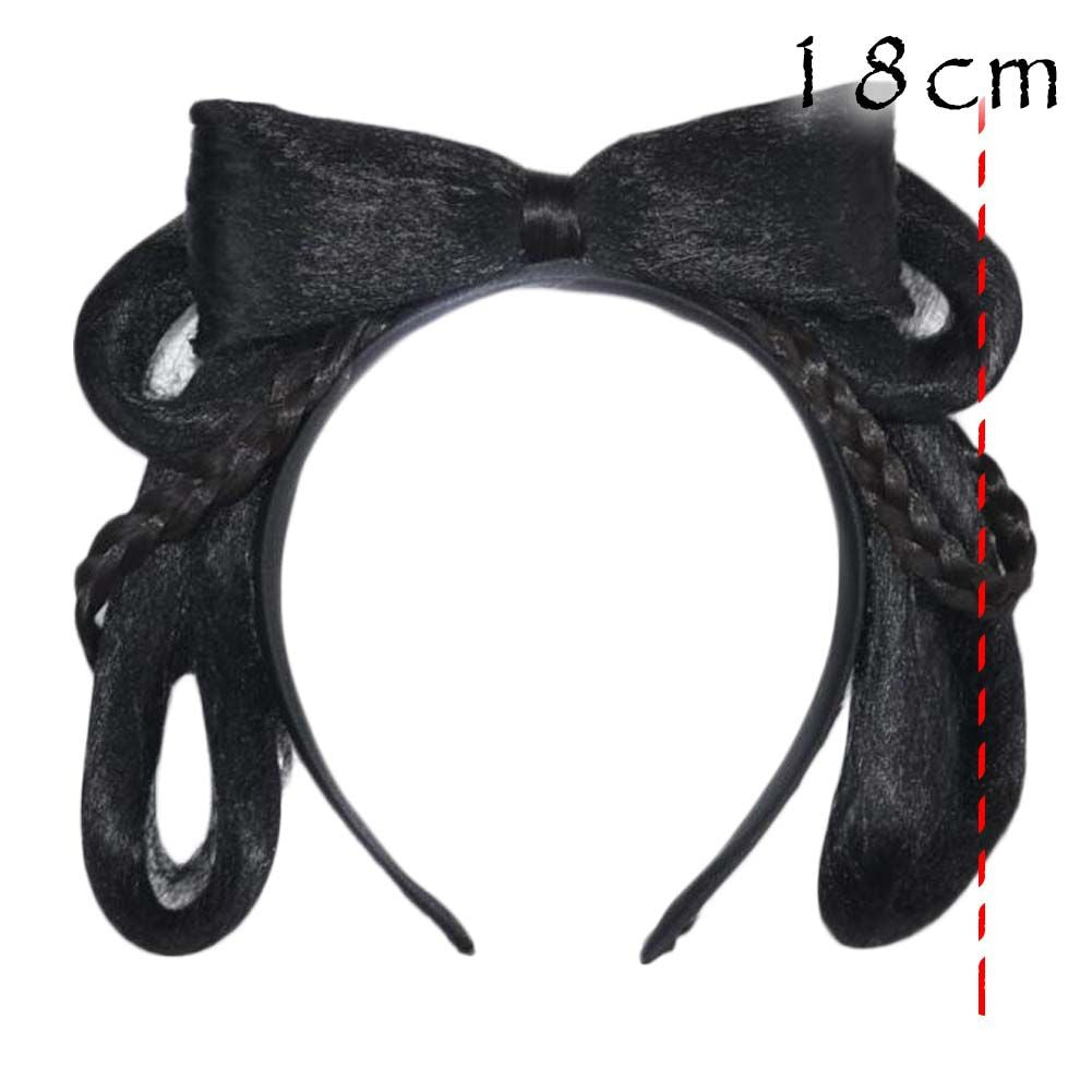 Damenperücke, chinesische Kleidung, Hochsteckfrisur, Stirnband, Schmetterlings-Haarknoten, chinesisches traditionelles Kostümzubehör, schwarzes Haarteil