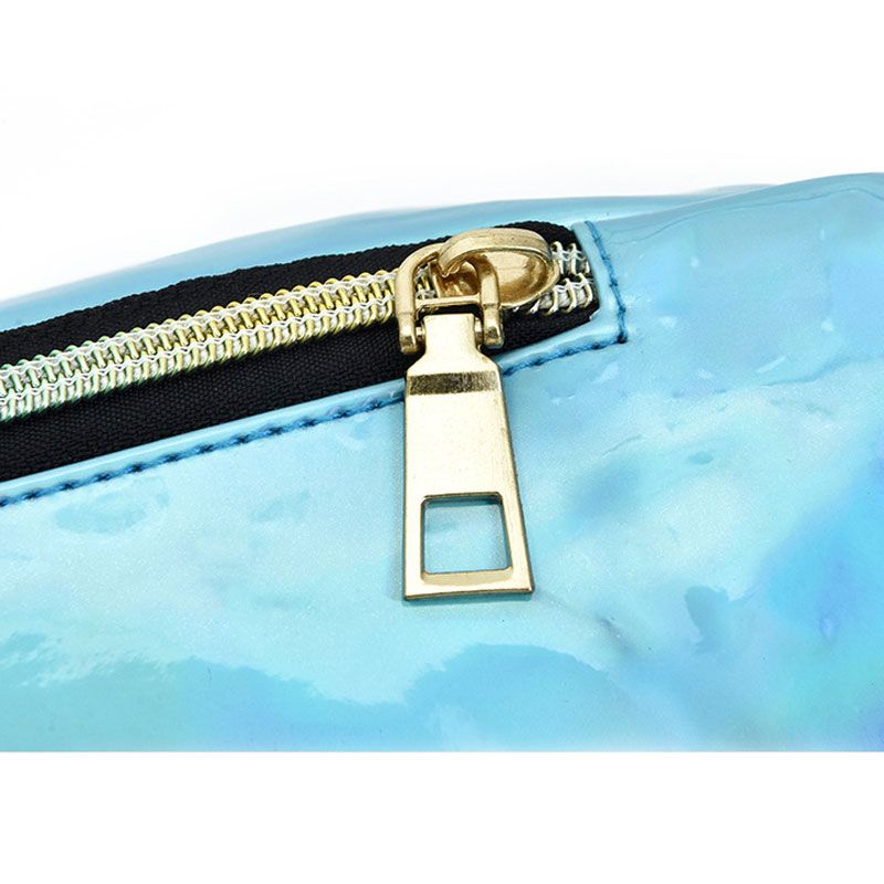 Damen Holografische Gürteltasche Herren Glänzende Bauchtasche Hologramm Hüfttasche Reise Laser Brusttasche mit verstellbarem Gurt für Reisen
