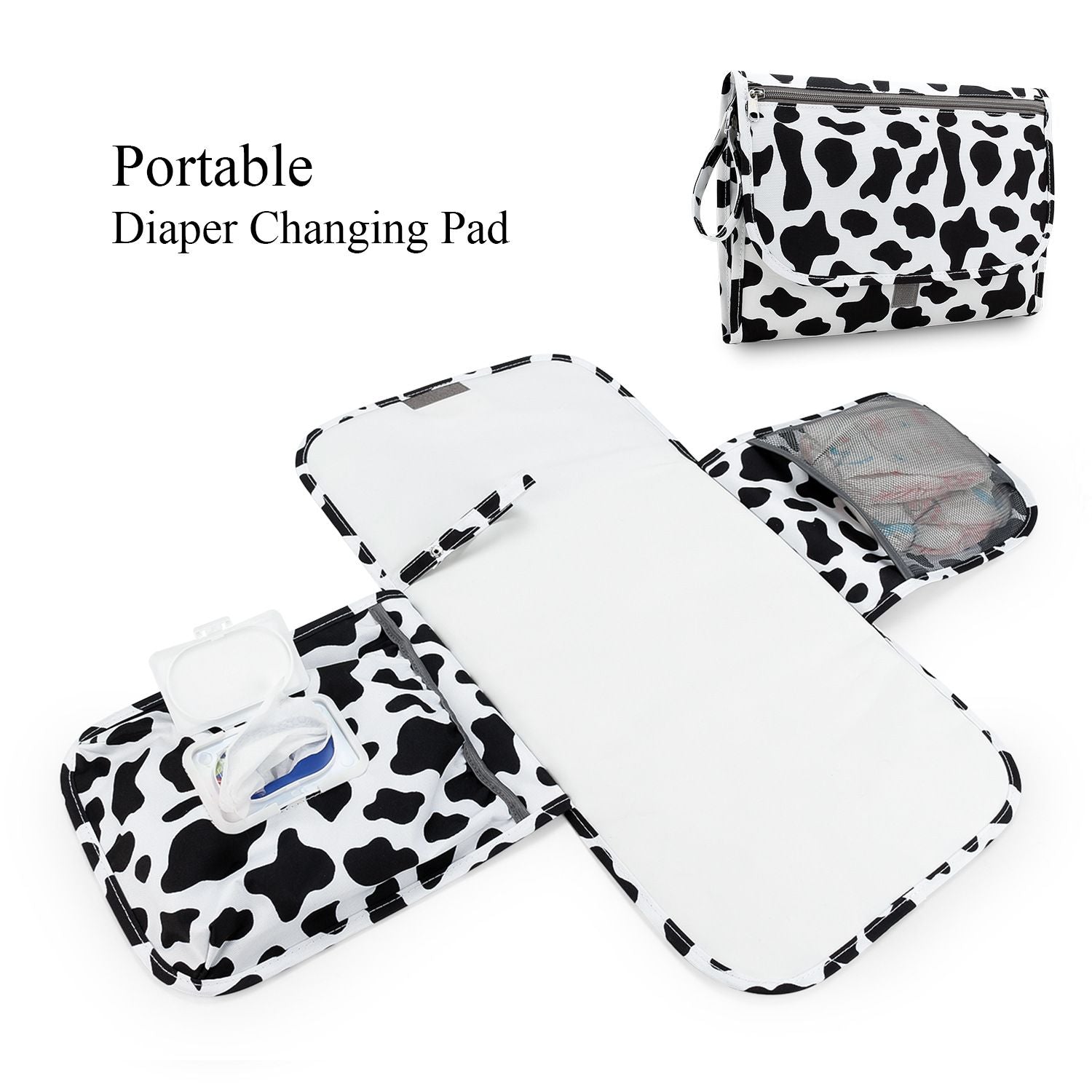 Tapis à langer bébé voyage portable imperméable multifonctionnel lingettes humides sac accessoires sac maman