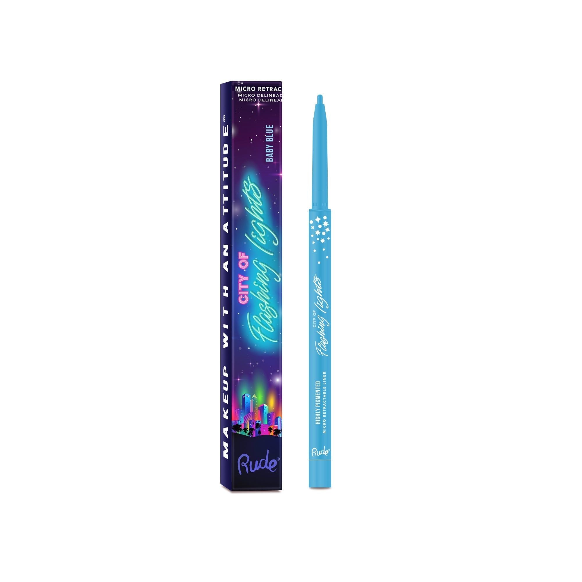 RUDE City of Flashing Lights Micro Eyeliner Rétractable