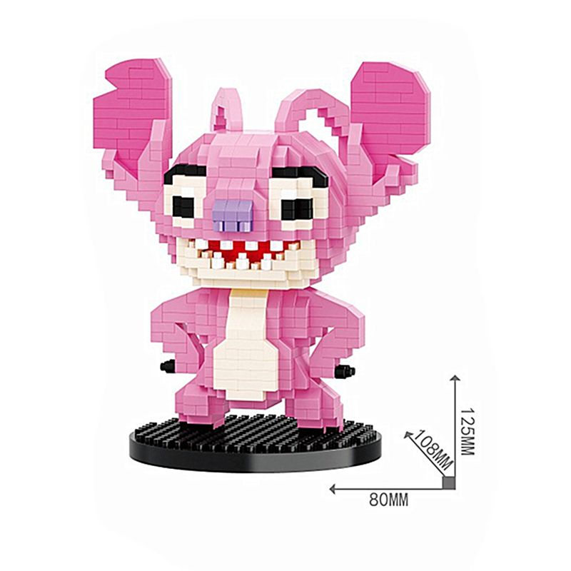 Lustige Disney Lilo und Stitch Mini-Bausteine Bestseller Stitch Mini-Bausteine DIY Gitarre Buchspielzeug Geschenke für Kinder