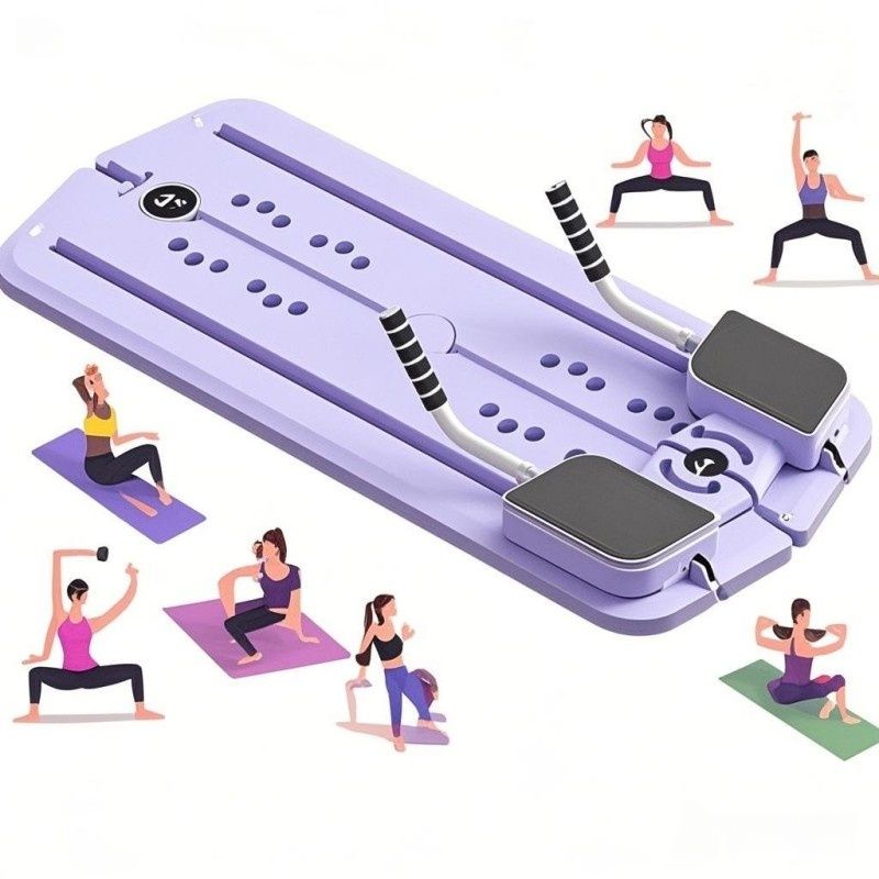 1 Stück Mehrzweck-Klappbares Bauchmuskel-Trainingsbrett – PP-Material, ungeladen, tragbares Heimtrainingsgerät zur Straffung und Formung von Taille, Gesäß und Beinen, Fitnesszubehör