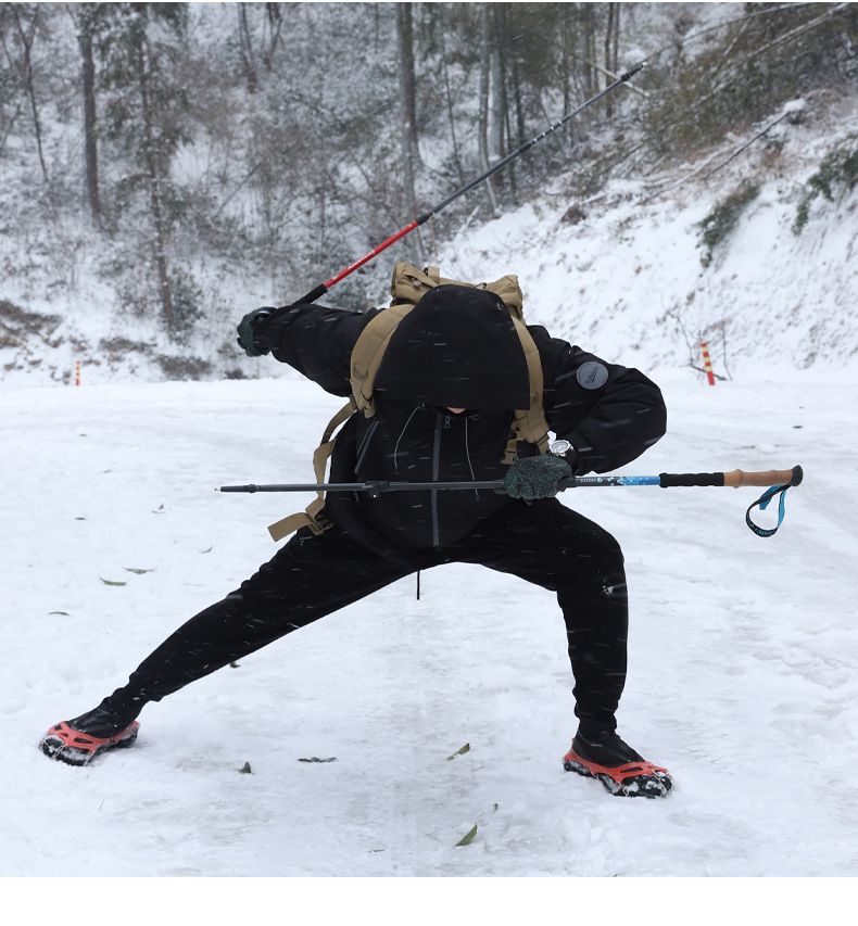 1 Paar Outdoor Eiskralle rutschfeste Überschuhe Wanderschuhkette Edelstahl rutschfester Schnee Klettern Anti-Sturz Schuhketten