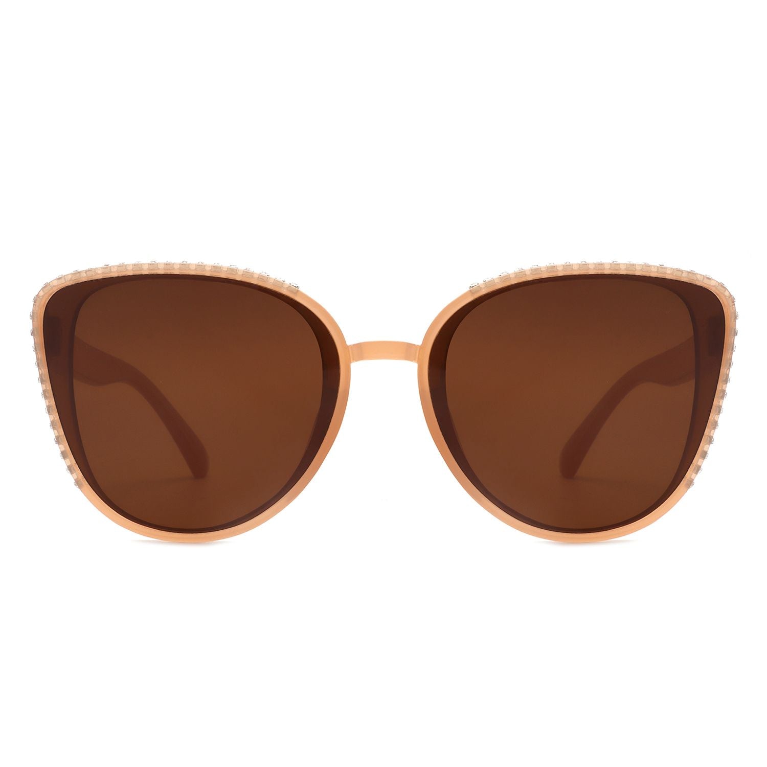Damen Strass Mode Cat Eye Sonnenbrillen