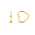 14k Gelbgold Herz-Creolen