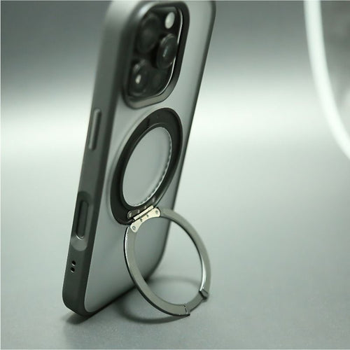 360° drehbare Halterung Handyhülle, kompatibel mit Apple | Magnetisch & stoßfest | Stufenlos verstellbar für Hoch-/Querformat, ein Must-have für Büroangestellte und Serienfans!