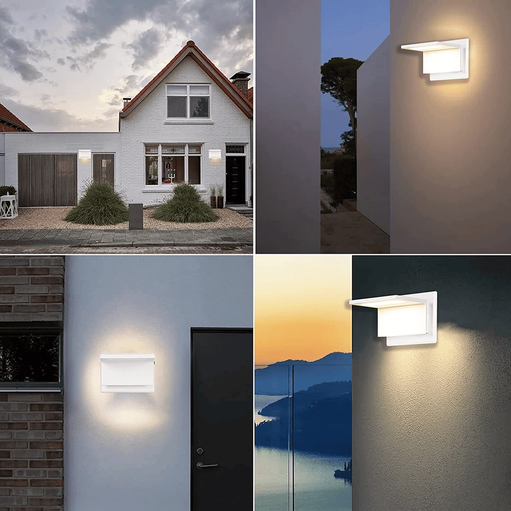 Inowel Wandleuchte Außenbereich LED Wandlampe Modern Wandmontierte Laternenleuchte für Veranda Haustür 17309