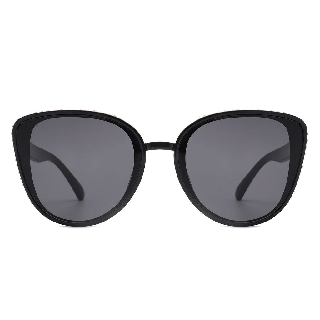 Damen Strass Mode Cat Eye Sonnenbrillen