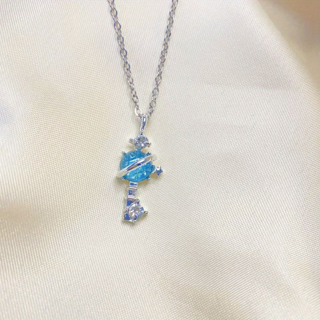 Aurora Fantasy Planetenkette Weibliche Studentin Gute Freundin Koreanische Version Einfache Schlüsselbeinkette Freundinnen Ein Paar Geburtstagsgeschenke Weiblich