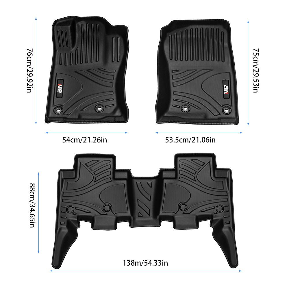 Tapis de sol sur mesure en TPE toutes saisons pour Toyota 4Runner 2013-2024 et Lexus GX460 2014-2023