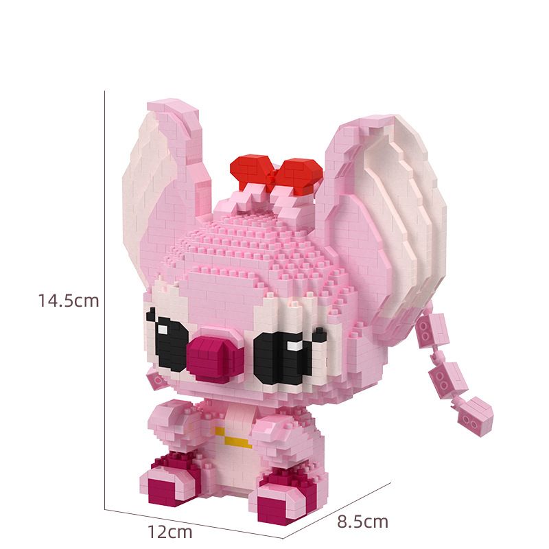 Lustige Disney Lilo und Stitch Mini-Bausteine Bestseller Stitch Mini-Bausteine DIY Gitarre Buchspielzeug Geschenke für Kinder