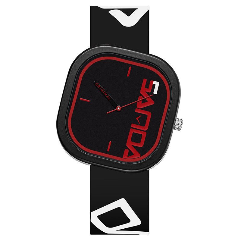 Neue Silikon-Quadrat-Mode-Trend Wasserdichte Uhr