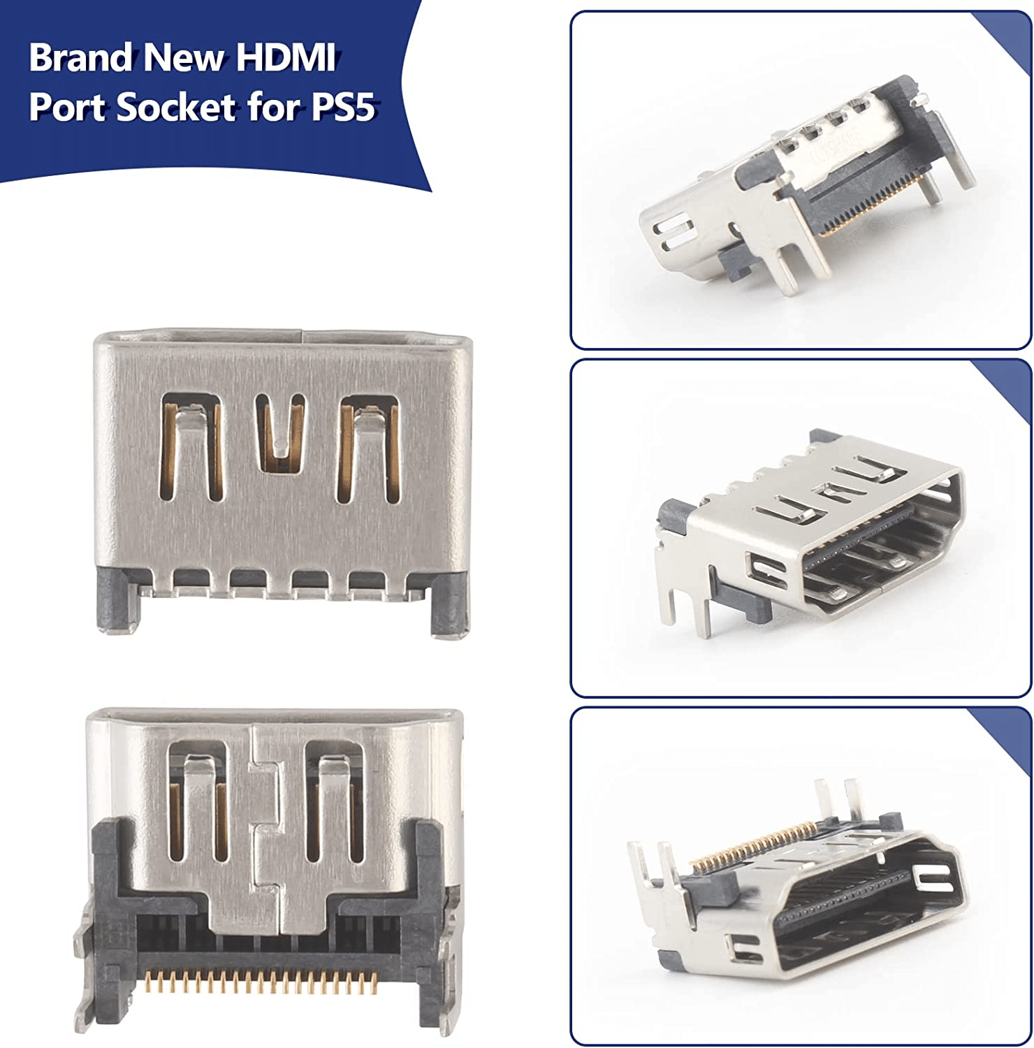 5er-Pack OEM HDMI-Anschlussbuchsen-Ersatz für Sony PlayStation 5 PS5 USA