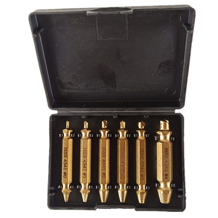 Kit d'extraction de vis cassées, extracteur de boulons endommagés, outil de démontage de vis et boulons récalcitrants