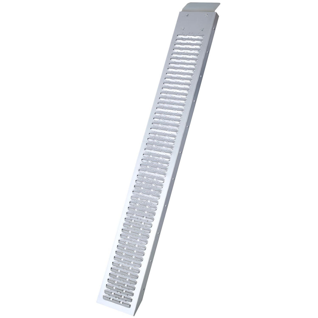 167,6 cm (66 Zoll) lange Laderampen, 435 kg (960 lbs) Tragkraft, Laderampen für Pickup-Trucks, Motorradrampe aus Stahl, Dirtbike-Rampe für LKW, Rasenmäher, Schneefräse, ATV, Quad, 2er-Pack, mit 2 Spanngurten, 1 Paar Handschuhe