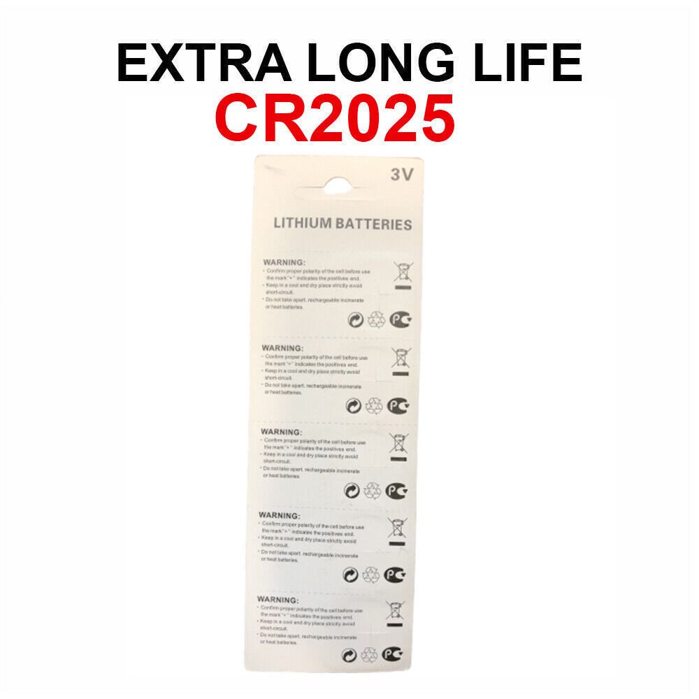 5 x Frische CR 2025 CR2025 ECR2025 BR2025 LITHIUM KNOPFZELLE Batterie Haltbar bis 2029 NEU