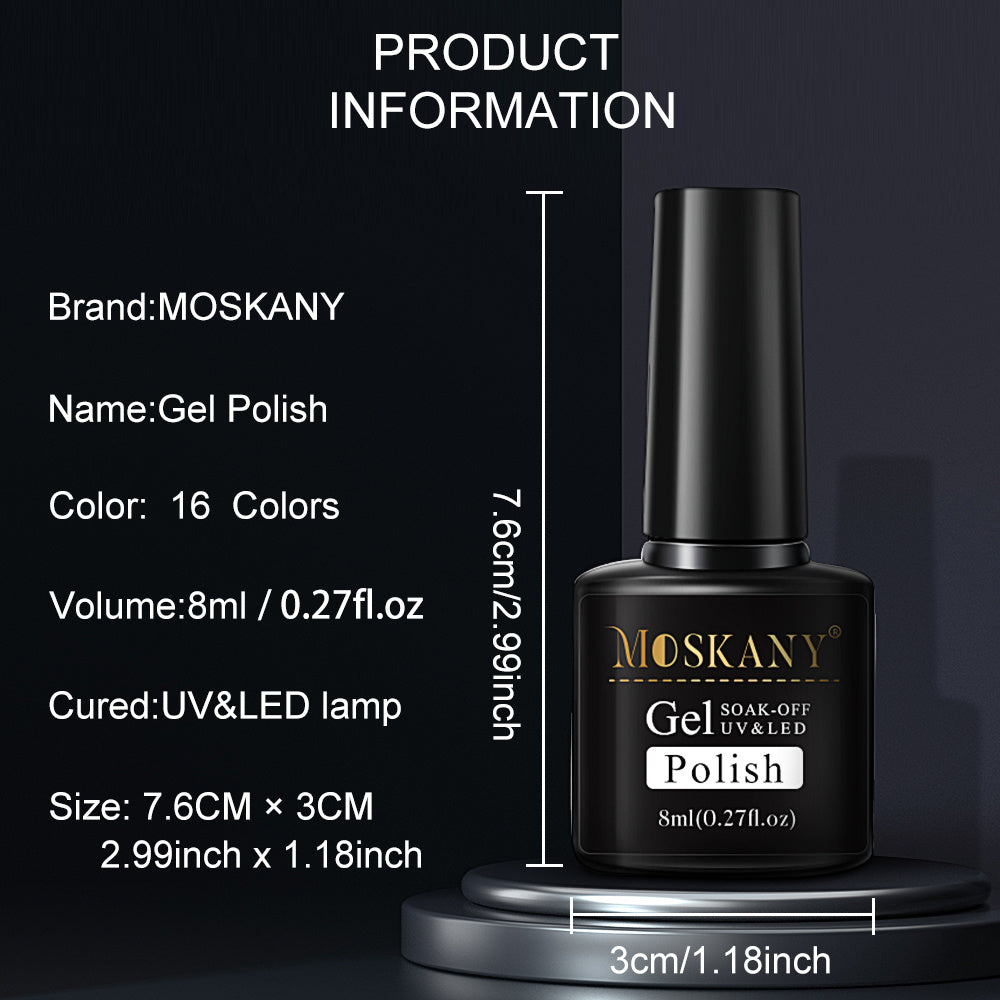 Nagelset Nagellack-Tools-Kit 54W Nagellampe 16 Farben UV-Gel-Nagellack-Kit Enthält Unterlack Überlack Nagelbohrmaschine Nagelset