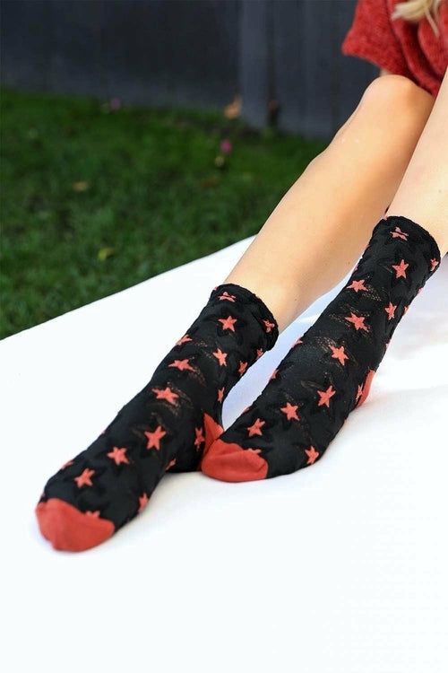 Umweltfreundliche Socken mit Sternendesign