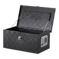 20"x12"x9.5" Heavy Duty Aluminium LKW-Ladeflächen-Werkzeugkasten für Pickup Wohnmobil Schwarz