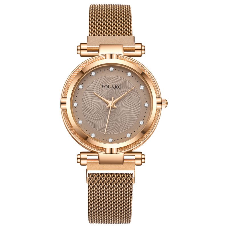 Mode Diamant Damen Faul Magnet Armbanduhr