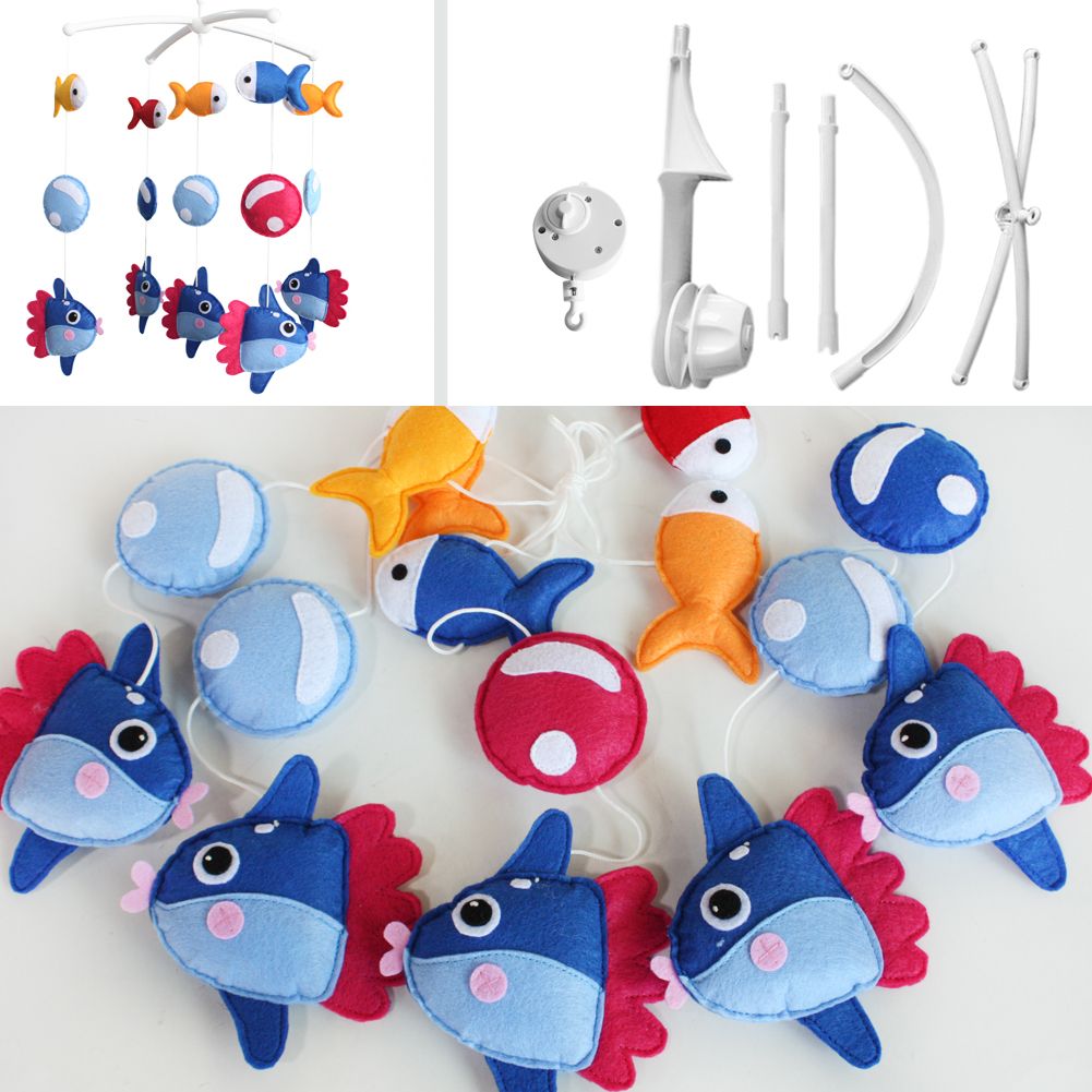 Marine Fish Babyzimmer Hängende Dekoration Baby Krippe Mobile Kinderzimmer Dekor Baby Mobile für Mädchen Jungen; Blauer Ozean