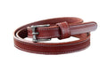 Ceinture skinny marron unie pour femme pour jeans robes ceinture de taille skinny vintage