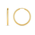 Endlos-Creolen aus 14 Karat Gelbgold (2x21mm)