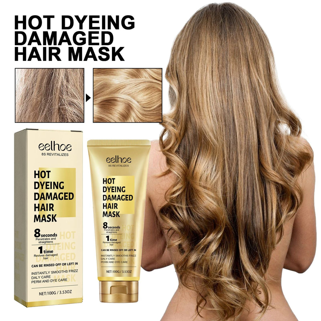EELHOE Keratin Haarpflegecreme Haarpflege für trockenes und strapaziertes Haar Feuchtigkeitsspendende und glättende Haarpflegecreme