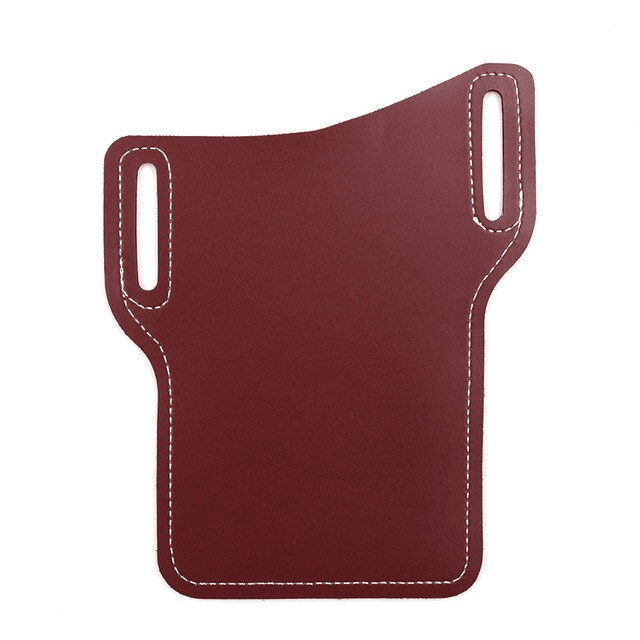 Sac de ceinture pour homme pour téléphone portable, pochette de taille en cuir, étui portefeuille