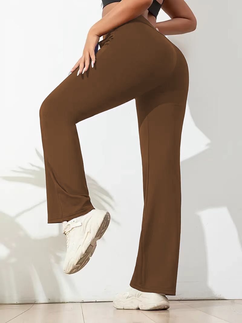3 Stück Po-Lifting Yoga-Hosen mit Schlag – Hohe Taille, Ultra Stretch, Naked Feel Leggings für Damen