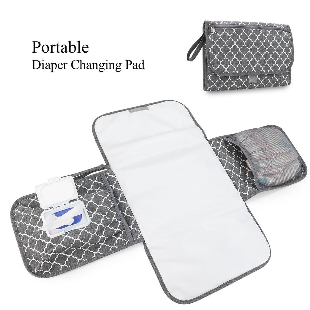 Wickelunterlage für Babys, Mutter-Kind-Reise-Wickelunterlage, tragbar, wasserdicht, multifunktional, Feuchttücher-Tasche, Wickeltaschen-Zubehör