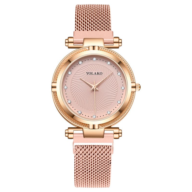 Mode Diamant Damen Faul Magnet Armbanduhr