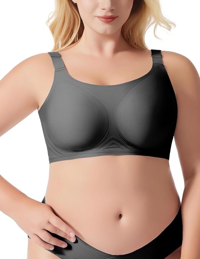 Damen-BHs Nahtlos Ohne Bügel Bralette Bequem Push Up Weich Kabellos Volle Bedeckung Alltags-BHs 2025