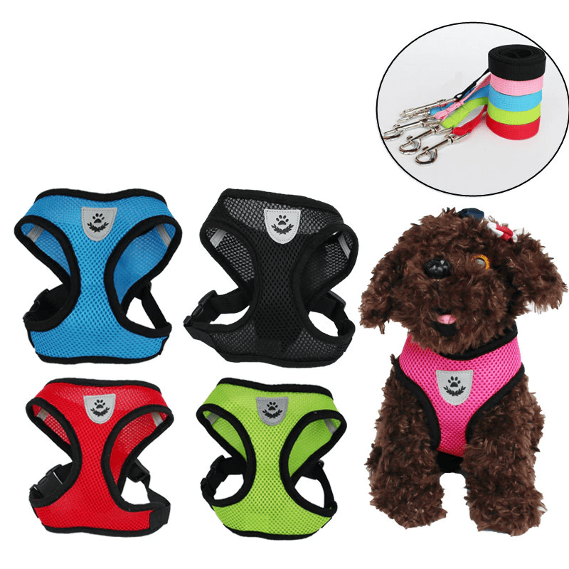 Katze Hund Haustier Geschirr Verstellbare Kontrollweste Hunde Reflektierend S M L XL Leine