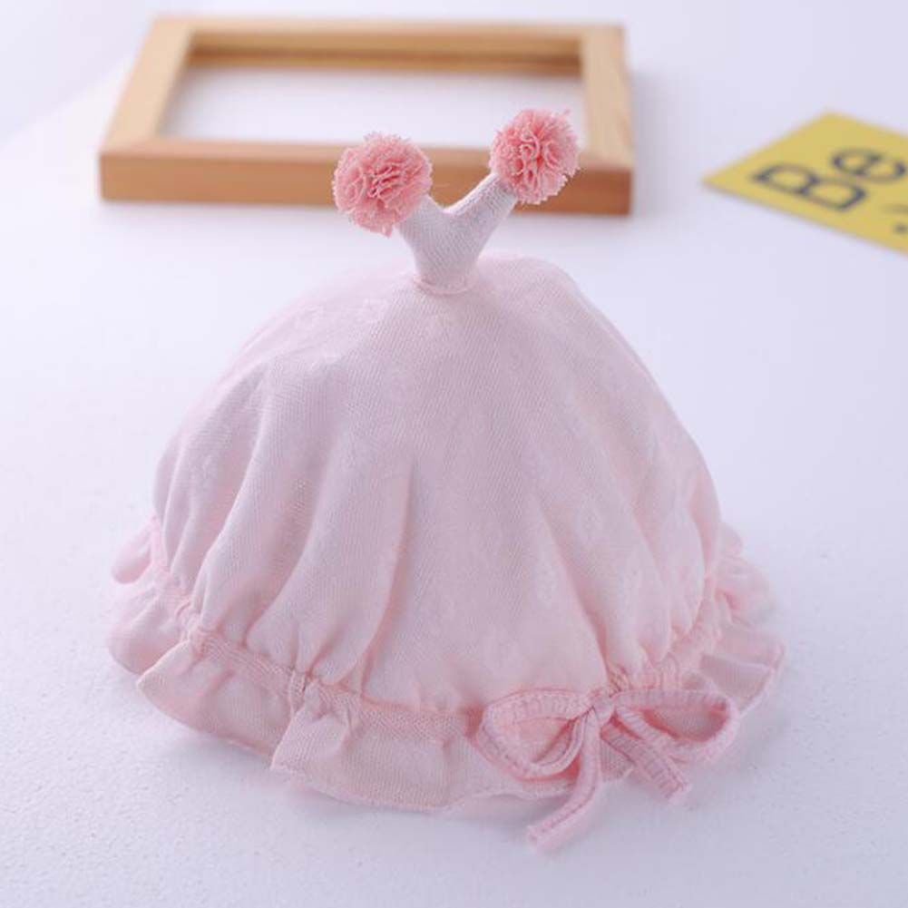 Rosa Süßer Baby Winter Herbst Hut Kleinkind Fischerhut Baumwoll Babyhut für Mädchen Jungen,0-3 Monate