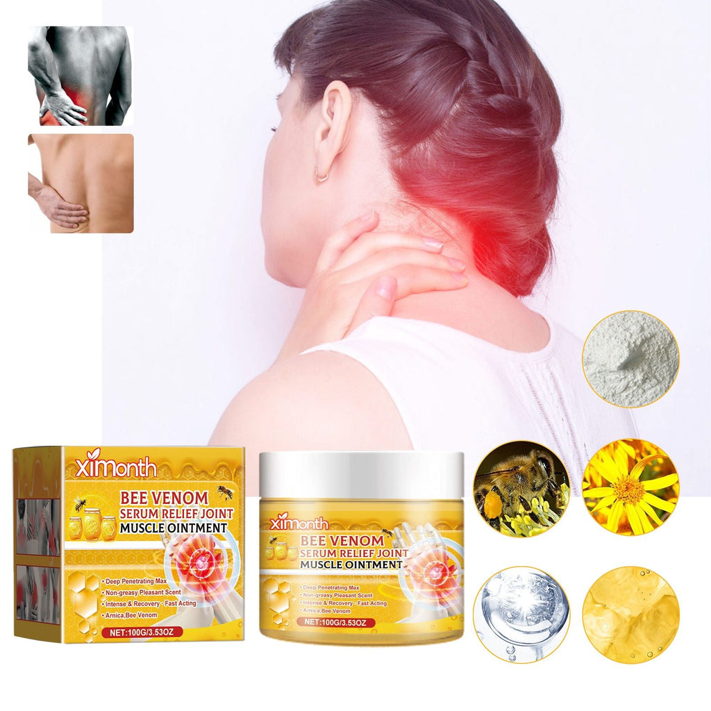 Ximonth Bienengift Gelenkpflegecreme, Lindernde Gelenk- und Muskelschmerzen sowie Körperbeschwerden Pflege-Massagecreme