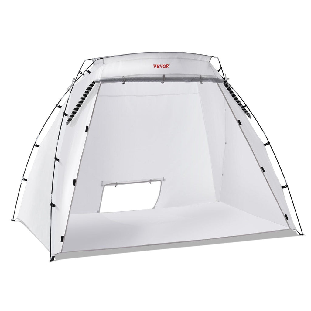 Cabine de peinture portable, tente de pulvérisation plus grande avec plancher intégré et écran en maille, station de tente de peinture pour meubles, outils de bricolage, abri de peinture de 2,3 x 1,6 x 1,6 m