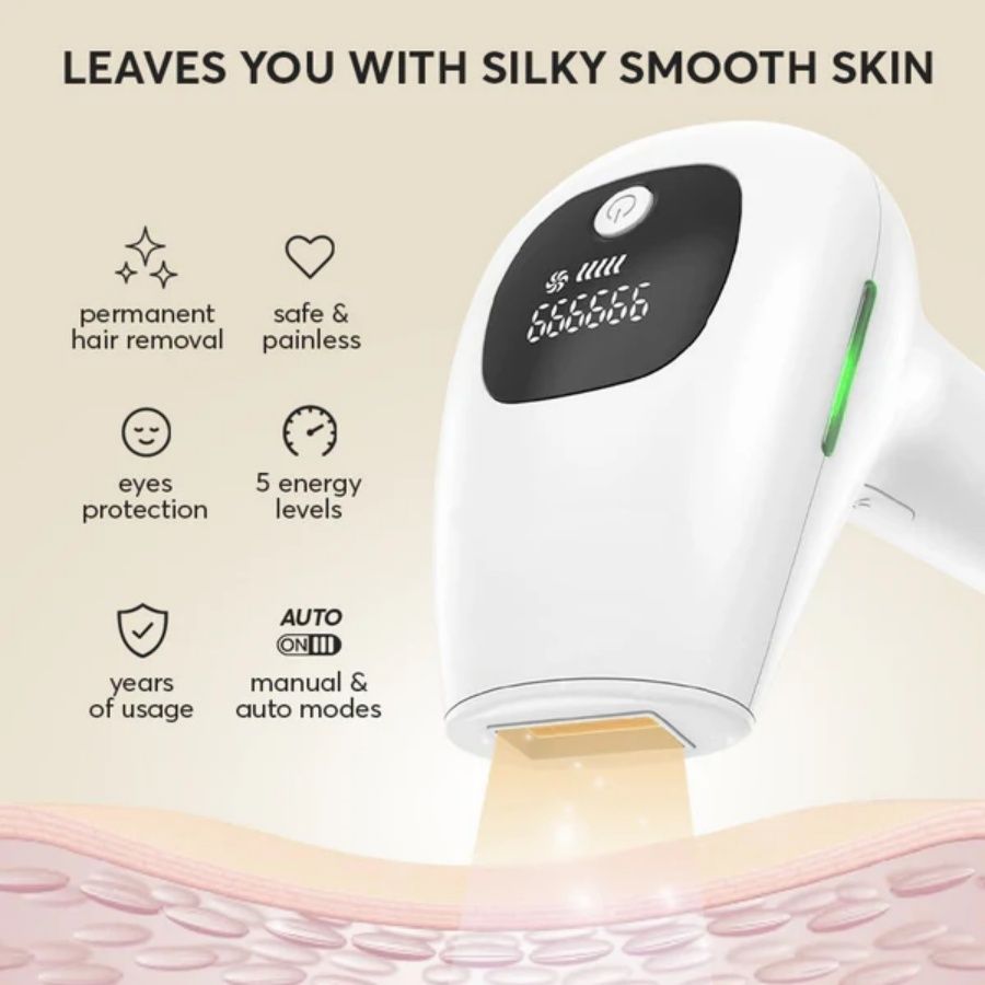 Professioneller Laser-Epilierer IPL-Haarentfernung Körper Bikini Bein Haarentfernungsgerät 900.000 Blitze 5 Stufen Epilierer Schmerzfreie elektrische Epiliermaschine